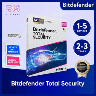 Bitdefender Total Security Antivirus [ 1 - 6 Devices 2 - 3 ปี ] - ORIGINAL Latest Version