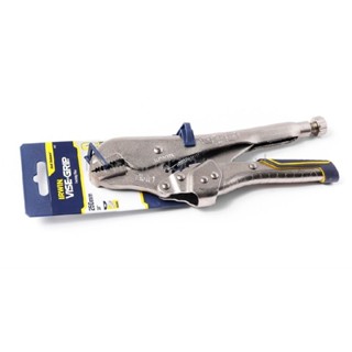 IRWIN​ VISE-GRIP​ 10R(FR) T01T คีมล็อคปากตรง​ ด้ามยาง 10" 10R​ ของแท้​ คีมล็อคไวส์กริป