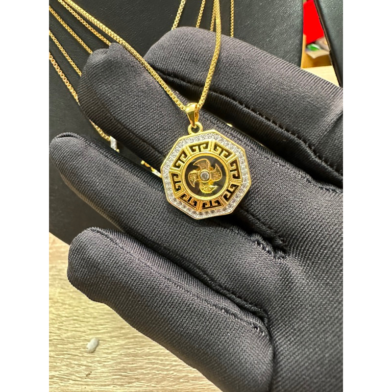 จี้กังหันลายจีนพร้อมสร้อยB79