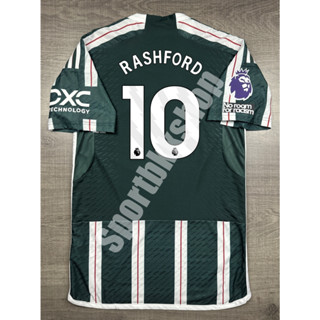 [Player] - เสื้อฟุตบอล แมนยู เยือน Away  2023/24 เกรดนักเตะ พร้อมเบอร์ชื่อ 10 RASHFORD อาร์มพรีเมียร์ลีค no room