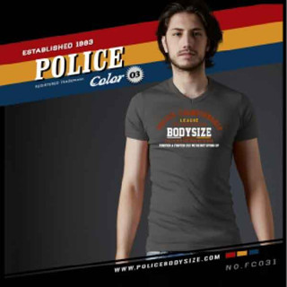 เสื้อยืด Police Bodysize FC031