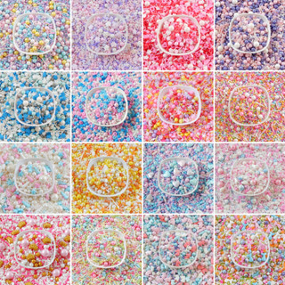 ❣️พร้อมส่ง❣️เม็ดมุกน้ำตาลแต่งเค้ก/คัพเค้ก 25/50/100 กรัม ราคาถูก Sugar Sprinkles