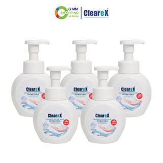 CLEAREX ผลิตภัณฑ์ล้างมือ สูตรโฟม แอนตี้แบคทีเรียล 300 มล. 5 ขวด #127759