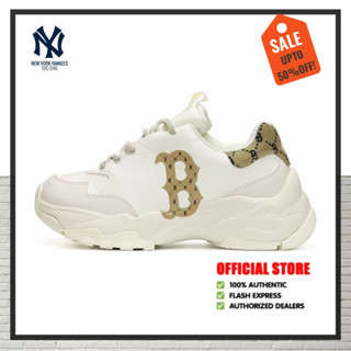 [SALE 50%]MLB Chunky Dia Monogram รองเท้าผ้าใบ（ไซส์ 37-43）ยูนิเซ็กส์ผู้ชาย และผู้หญิงรองเท้าลำลอง