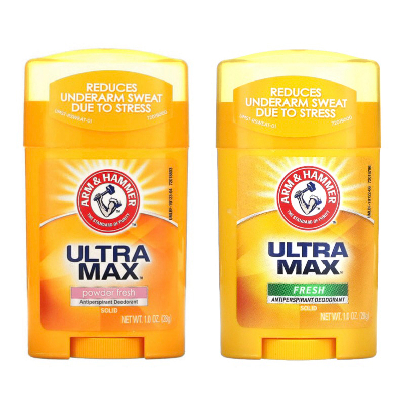 ส่งด่วน exp 01/2028 โรลออนระงับกลิ่นกาย Arm & Hammer Ultramax Powder Fresh Antiperspirant & Deodorant 1.0 oz (28 g)