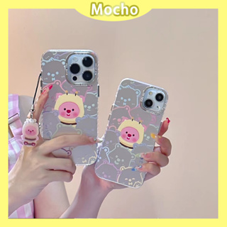 💕พร้อมส่ง💕iPhone 14 13 12 11 Pro Max เคส for เคสไอโฟน11 น่ารัก บางเบาพกพาง่าย การ์ตูน Loopy ชุบด้วยไฟฟ้า พร้อมจี้ Case