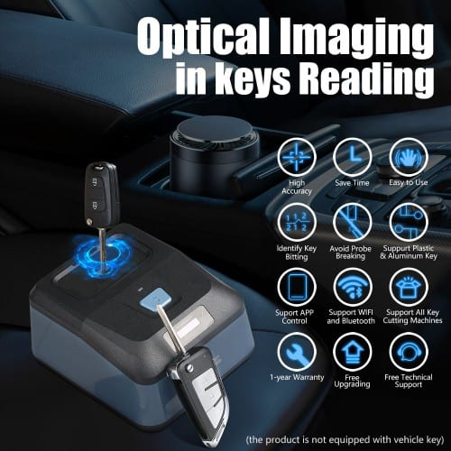 เครื่องวัดระดับเขี้ยวกุญแจ เครื่องทำกุญแจ - Xhorse Key Reader XDKP00GL Multiple Key Type Supported w