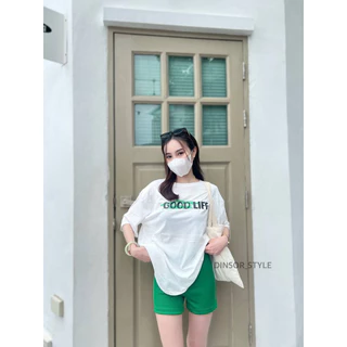 No21 กางเกงขาสั้น เอวสูง ไบเกอร์ มีไซส์S,M,L,XL ป้าย Dinsor