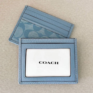 พร้อมส่ง 💯Slim Id Card Case In Signature Chambray