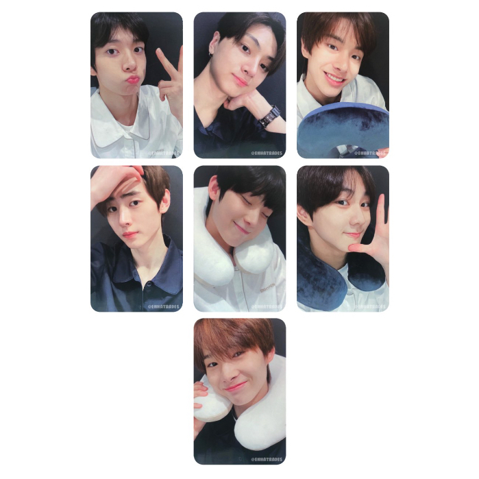 [พร้อมส่ง] ❤️‍🔥 ENHYPEN การ์ด หมอน NECK PILLOW Photocard Set (USA)