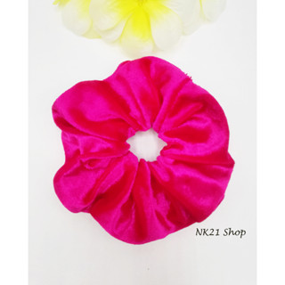 NK21 โดนัทรัดผม หนังยางรัดผม สีชมพูเข้ม Hot pink Scrunchies, Scrunchies,Scrunchy,Hair accessories,Elastic hair tie