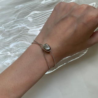 stone with double lines dot bracelet สร้อยข้อมือปรับความยาวได้