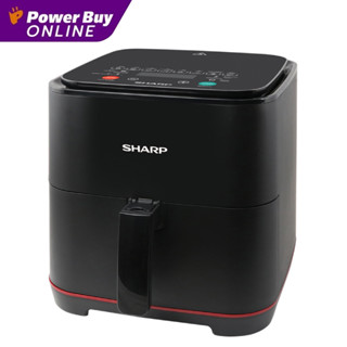 Sharp หม้อทอดไร้น้ำมัน (1650 วัตต์, 7 ลิตร, สีดำ) รุ่น KF-AF70DB
