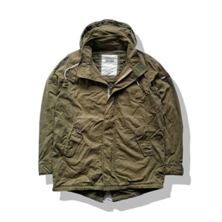 Tommy Hilfiger Green Parka Hooded Jacket รอบอก 46”