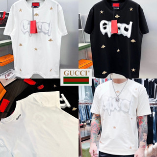 GUCCI T-SHIRT UNISEX 🖤🤍 เสื้อยืด Gucci 🏷️Hiend 1:1 cotton 💯 ร้านค้าจัดส่งไว