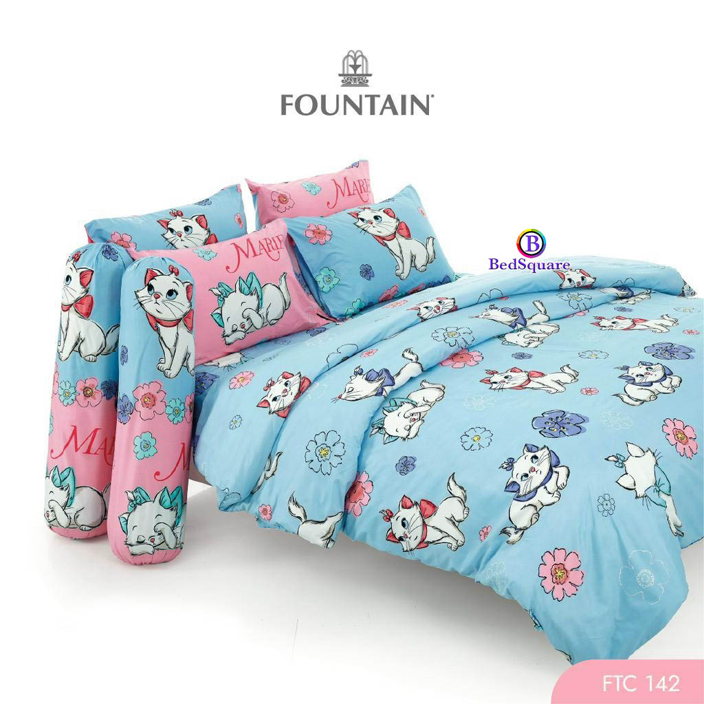 Marie(แมวมารี) : ชุดเครื่องนอน 3.5/5/6 ฟุต (ครบชุด ผ้าปูที่นอน + ผ้านวม) ลิขสิทธิ์แท้ 💯% ยี่ห้อ Fountain - รูปที่ 3