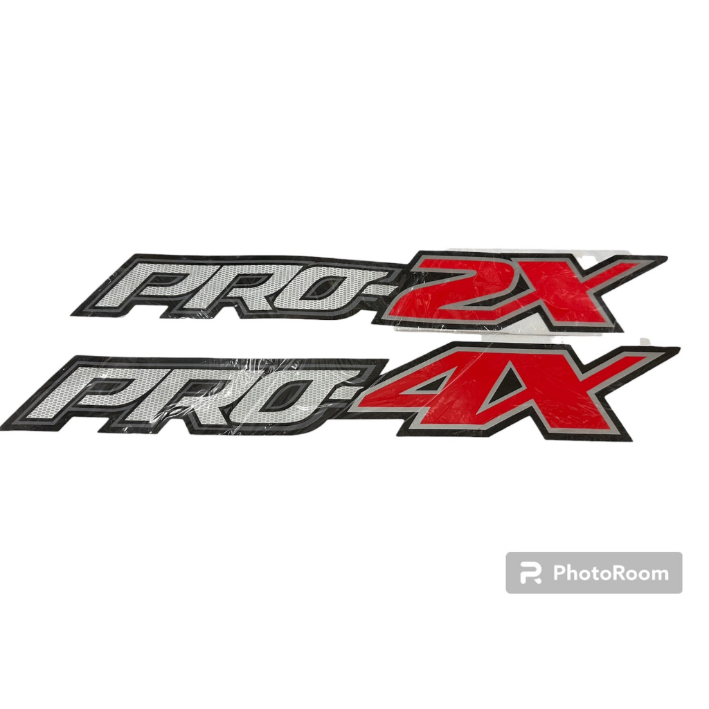 สติ๊กเกอร์ PRO4X PRO2X PRO-4X PRO-2X NISSAN NAVARA 4X4 OFF ROAD นิสสัน นาวารา ไวนิล แดง แก้ม ท้าย OF