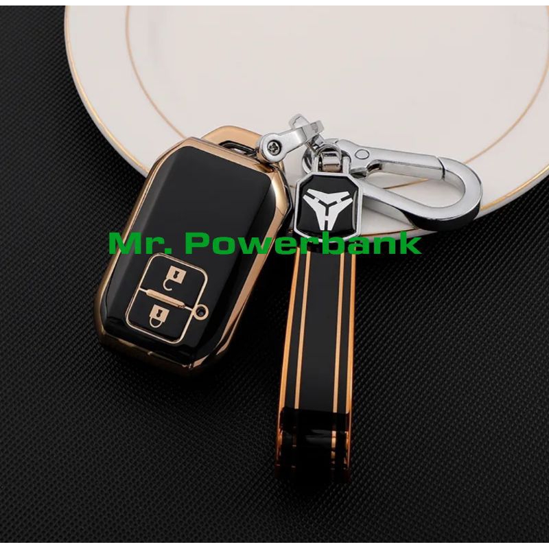 Suzuki  All New Suzuki Swift 2018-2023 เคสกุญแจ แบบ2ปุ่มเคสออลนิวซูซุกิสวิฟท์เคสหรูหราพร้อมพ่วงกุญแจ อย่างดี - รูปที่ 2