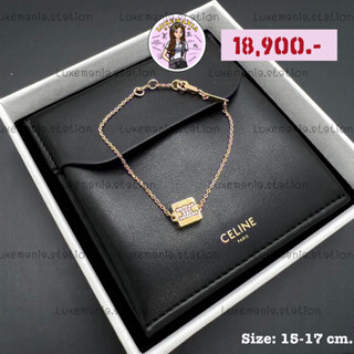 👜: New!! Celine Bracelet ข้อมือ 15-17 cm.‼️ก่อนกดสั่งรบกวนทักมาเช็คสต๊อคก่อนนะคะ‼️