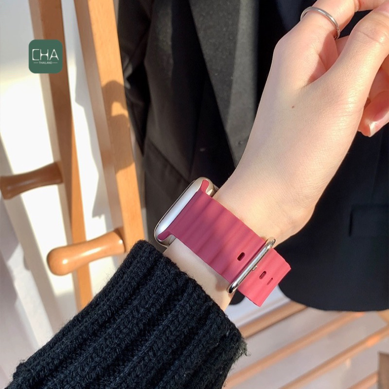 uT ยาง สีใหม่ สายนาฬิกา smart Watch11 10 9 8 ultra 7 6 5 4 3 2 1  Size 40/41/42mm 44/45/49mm strap smart watch สายiWatch ราคา ถูกที่สุด ดีลบีเคเค แกลเลอรีภาพที่ 3