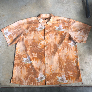 เสื้อฮาวาย Vtg.Hawaii Shirt TWINHILL MADE IN CHINA Sz.XXL 100% POLYESTER