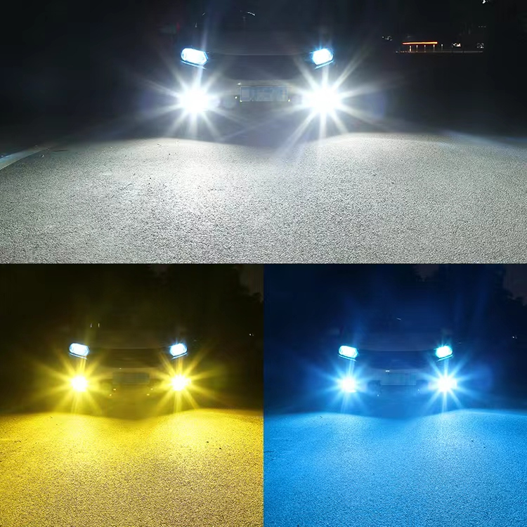 ไฟตัดหมอก 3 สี  ขาว+ฟ้าไอซ์บลู+ส้ม รถยนต์ มี ขั้ว H11  1 คู่ - รูปที่ 2