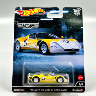 Hotwheels Premium | Alfa Romeo 33 Stradale สเกล 1:64