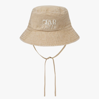 พร้อมส่ง Grove Store หมวก bucket สีเบจ โลโก้สีขาว