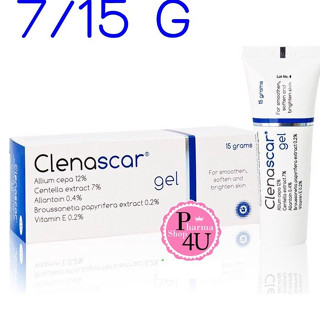 Clenascar Gel 7 / 15g ลดรอยดำ รอยแดง รอยสิว รอยนูน ด้วย allium cepa สูงถึง12%