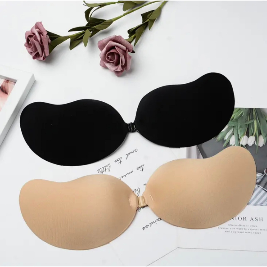 พร้อมส่ง บราปีกนก เนื้อผ้าแบบกาว แนบผิว ติดให้หน้าออกทรงสวย บรา ใส่สบาย ปีกนก แปะหน้าอก ปิดจุด ซิลิโคน