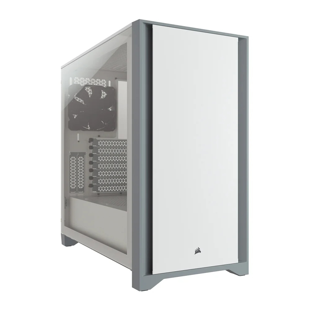 CASE CORSAIR 4000D TEMPERED GLASS (WHITE)