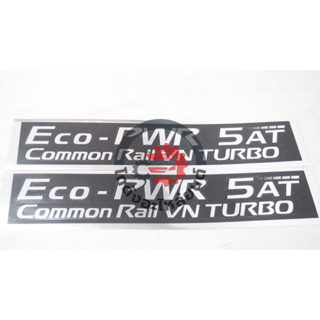 สติ๊กเกอร์ ประตู นิสสัน นาวาร่า ปี 2007-2013 "Eco-PWR 5 AT" (1ชุด=2ชิ้น) NISSAN NAVARA 2007-2013 โกดังอะไหล่ยนต์ รถยนต์