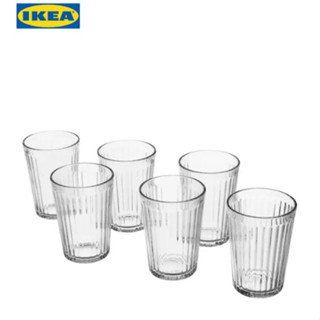 VARDAGEN วาร์ดาเกน แก้วน้ำ, แก้วใส, 20 ซล. / 6 ชิ้น IKEA