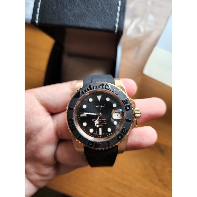 seiko yacht​master​ rose​gold​ nh35​แท้‼️