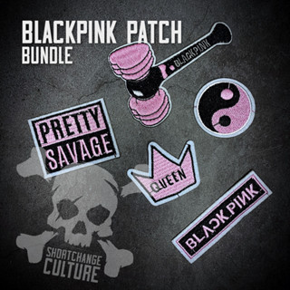 ตัวรีดติดเสื้อ ตัวรีดลายปัก อาร์มปัก Blackpink Patch Bundle