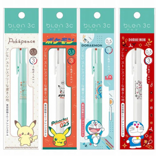 NEW!!! ปากกา Blen 3C ลาย Pokemon/Doraemon