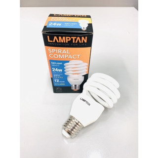 หลอดสไปรัล แลมป์ตั้น Lamptan ขั้ว E27 แสงขาว แสงส้ม หลอดทอร์นาโด หลอดไฟเกลียว หลอดไฟ