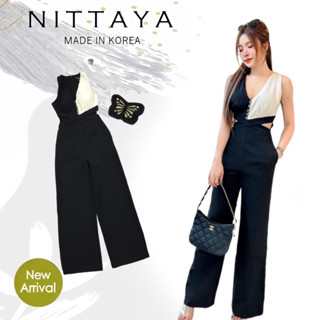 ราคาถูกที่สุด!! NITTAYA จั้มสูททรูโทนเว้าช่วงเอว เรียบหรู ดูแพง