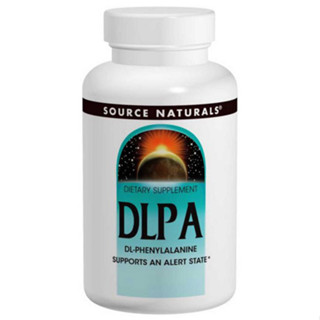 ดีแอล-ฟีนิลอะลานีน  Source Naturals, DLPA, 750 mg, 60 Tablets