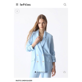 Lefties Blazer แท้100% เนื้อผ้า ลินิน ผ้าดีมาก ทรงสวย ใส่สบาย