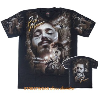 เสื้อยืด postmalone overprint t shirts