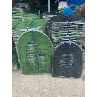คอนโดดักปลา(ไอ้โง่) สูง70เซน/90เซน (5ห่วง-50ห่วง) ขนาด2เซน/3เซน/4เซน/5เซน/ผ้ามุ้งหนาถี่พิเศษ(ลวดชุปกันสนิม)