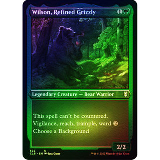 [MTG] Wilson, Refined Grizzly (Foil Etched) [CLB] [GREEN] [UNCOM] [FOIL] [ENG] (การ์ดเมจิค / Magic the Gathering)