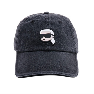 [เก็บ code ลดเพิ่ม 867]พร้อมส่งในไทย📦Karl Lagerfeld Logo Patch Baseball Cap**ของเเท้**