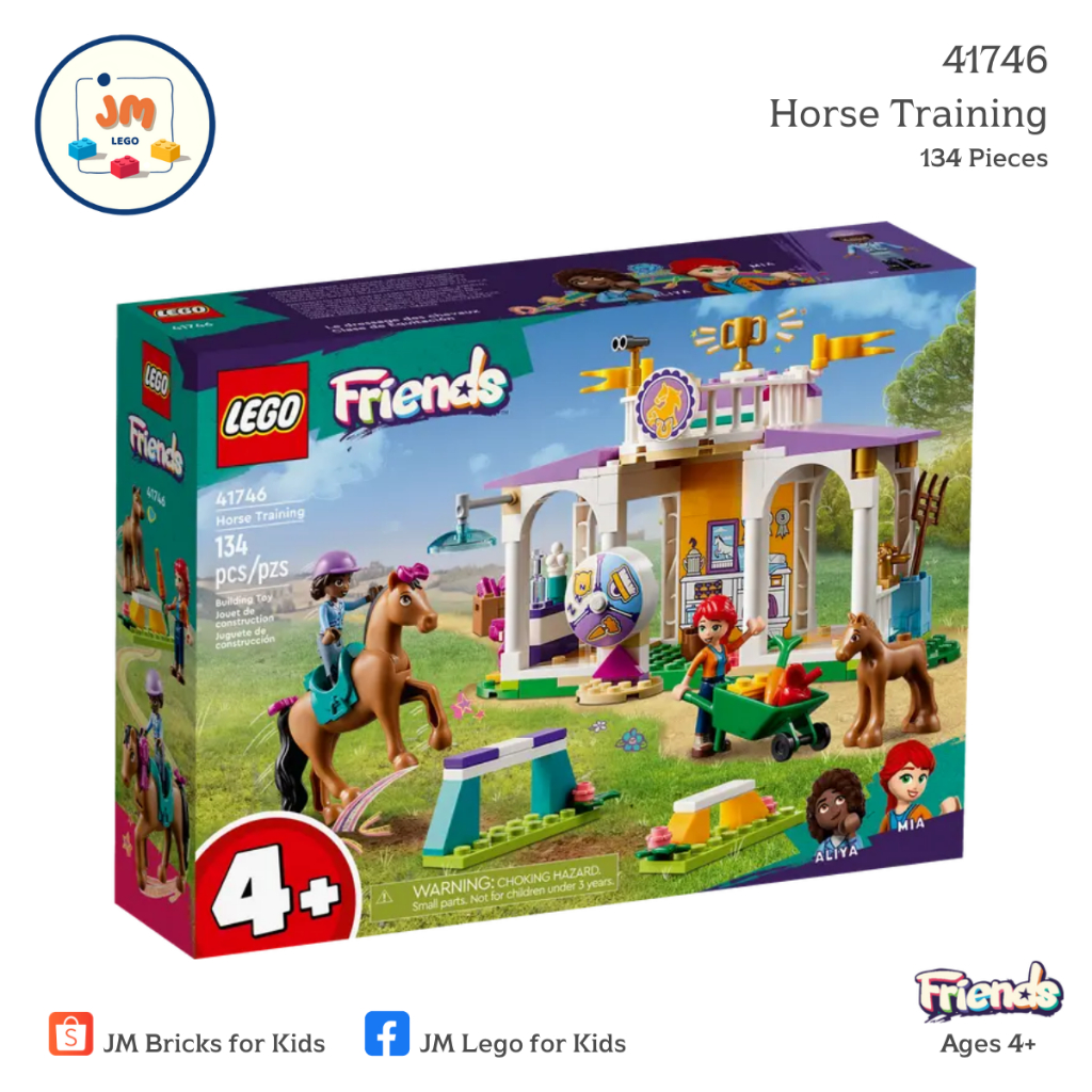 LEGO Friends 41746 Horse Training (134 Pieces) สำหรับเด็กอายุ 4 ปีขึ้นไป Brick Toy ตัวต่อ เลโก้