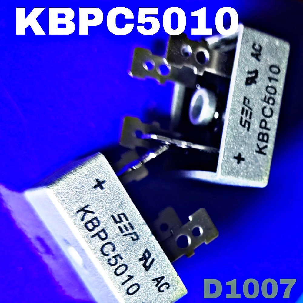 1pcs KBPC5010 BRIDGE DIODE GPP 50A 1000V KBPC 5010 บริดจ์ไดโอด Bridge Rectifier KBPC Series #KBPC501