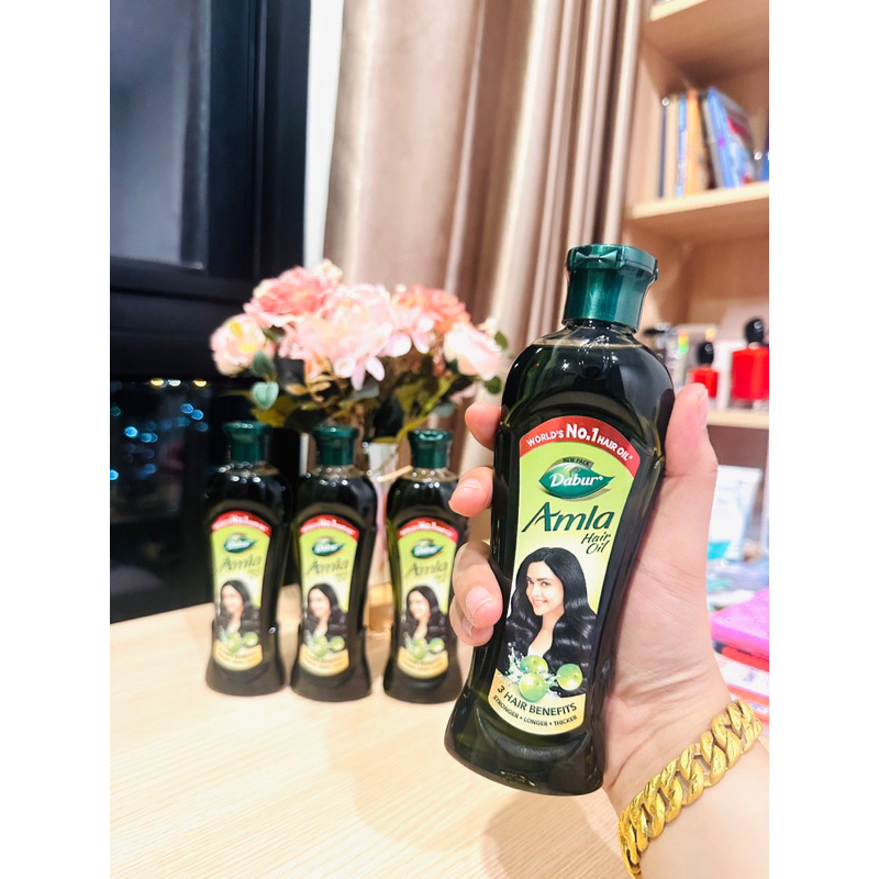 Dabur Amla Hair Oil น้ำมันหมักผม ยาว ดก ดำ