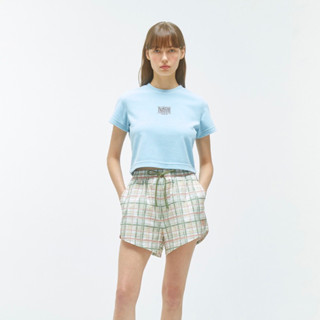 [Pre-order] Marithe - W CLASSIC LOGO TERRY CROP TEE sky blue