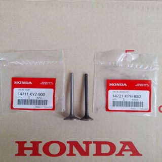 วาล์วไอดี + วาล์วไอเสีย HONDA แท้ศูนย์ WAVE125 i ( ปลาวาฬ ปี2012-2019 ) / MSX125 / SF ( ปี2012-2020 )