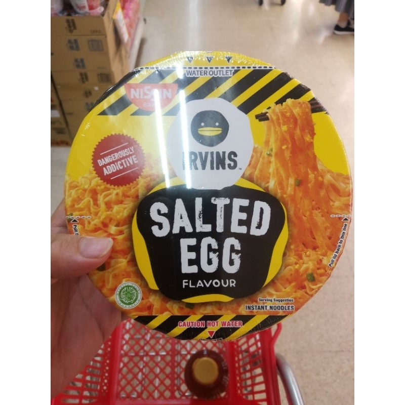 ecook​ อินโด​ นิชชิน​ บะหมี่กึ่งสำเร็จรูป​ รสไข่เค็ม​ fuji​ irvins nissin​ salted​ egg​ 100g